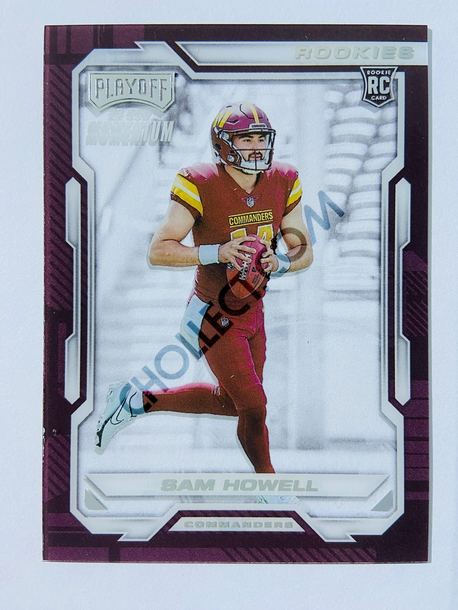 Sam Howell - Washington Commanders 2022 Panini Chronicles Playoff Momentum RC Rookie #PMR-5