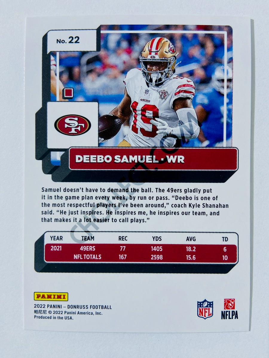Deebo Samuel - San Francisco 49ers 2022 Panini Donruss #22