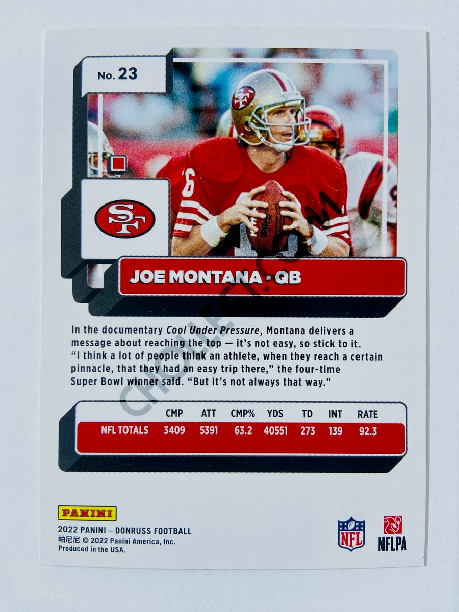 Joe Montana - San Francisco 49ers 2022 Panini Donruss #23