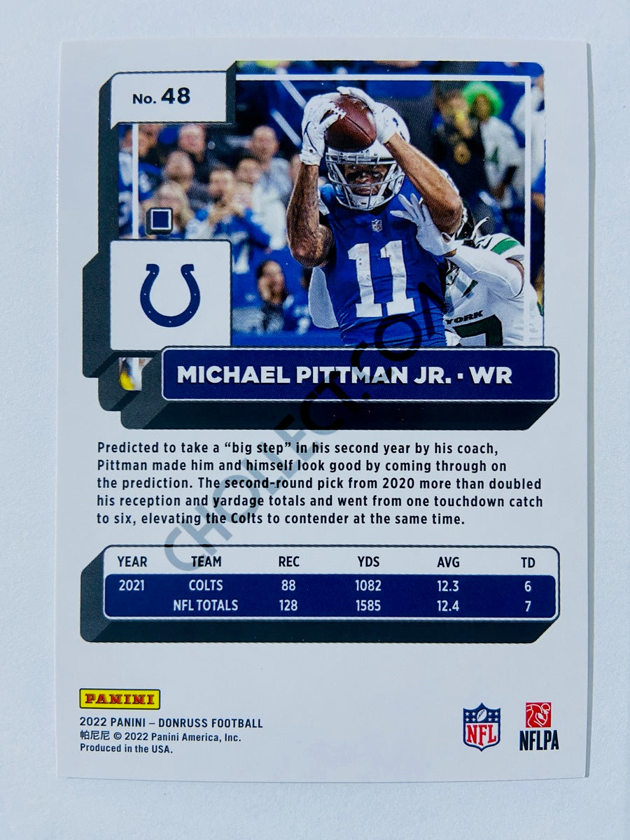 Michael Pittman Jr. - Indianapolis Colts 2022 Panini Donruss #48