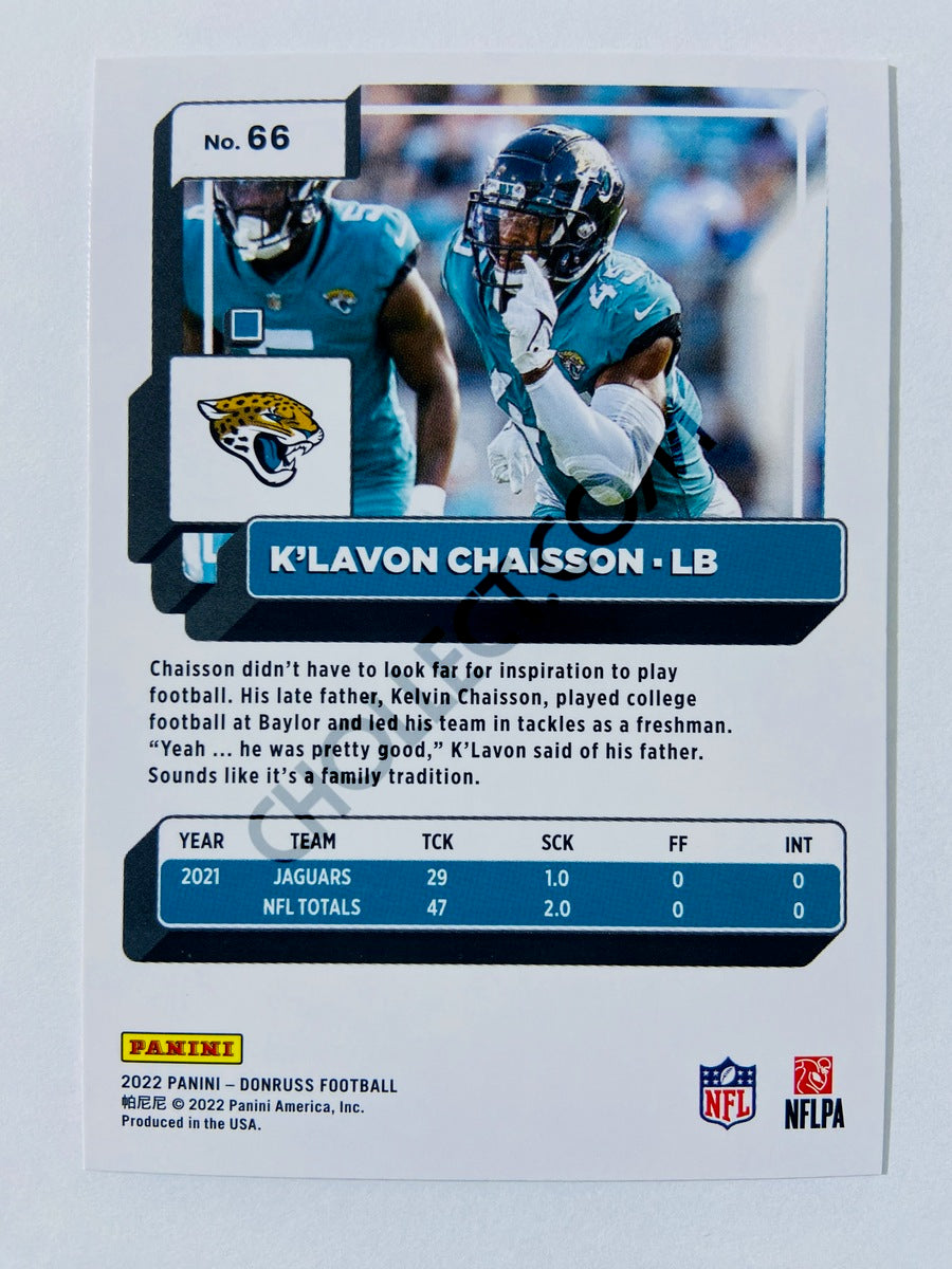 K'Lavon Chaisson - Jacksonville Jaguars 2022 Panini Donruss #66