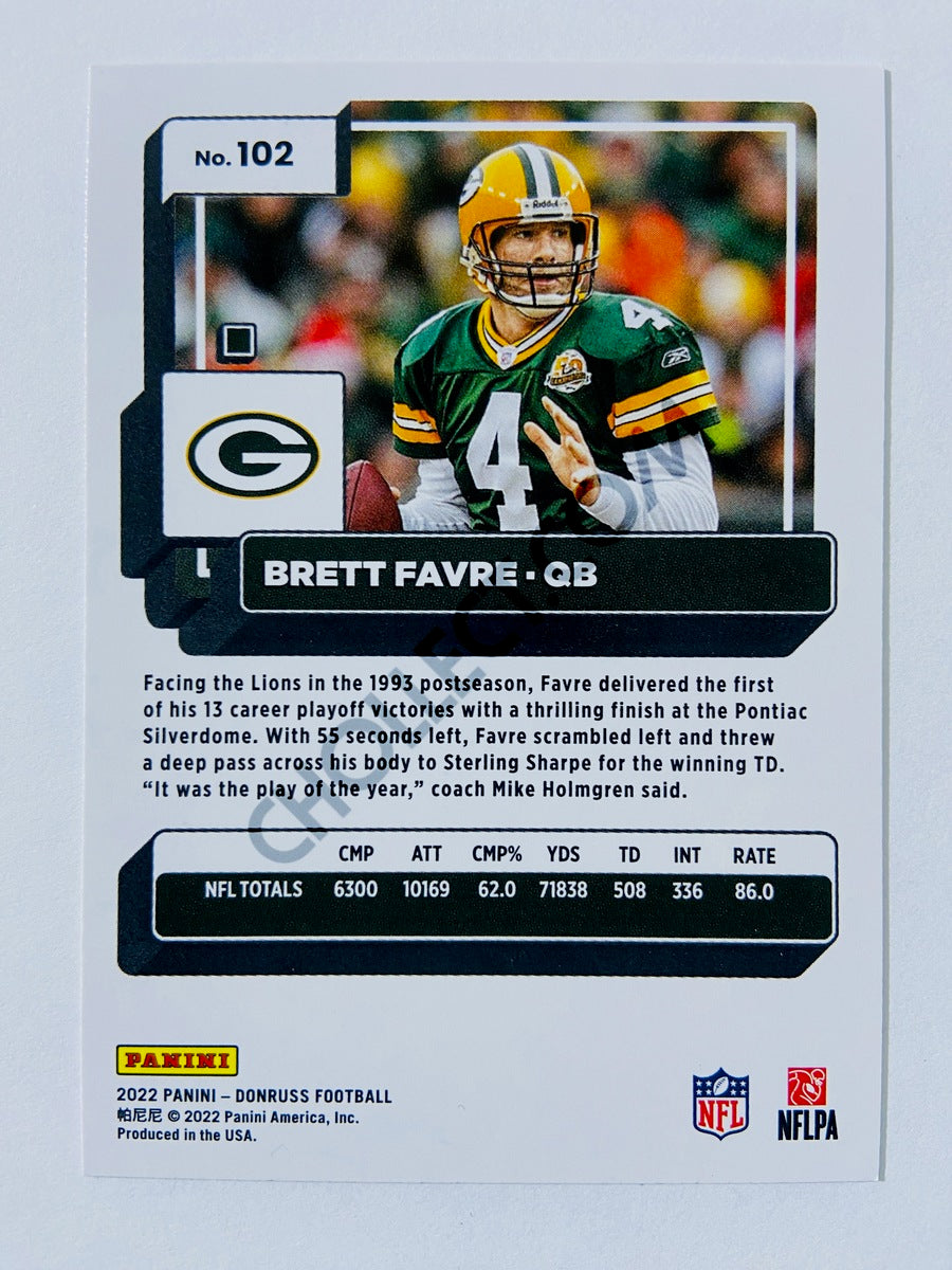 Brett Favre - Green Bay Packers 2022 Panini Donruss #102