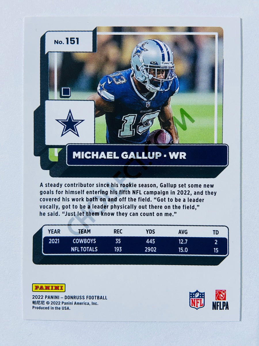 Michael Gallup - Dallas Cowboys 2022 Panini Donruss #151