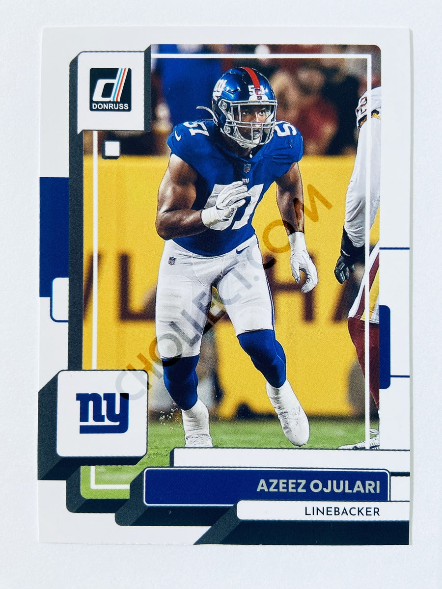 AZEEZ OJULARI 2022 Panini DONRUSS Football #165 New York Giants LB