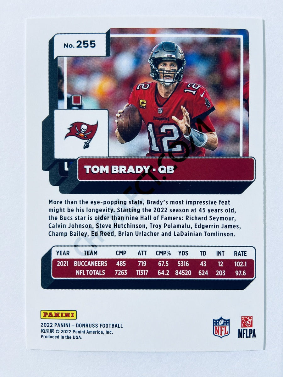 Tom Brady - Tampa Bay Buccaneers 2022 Panini Donruss #255