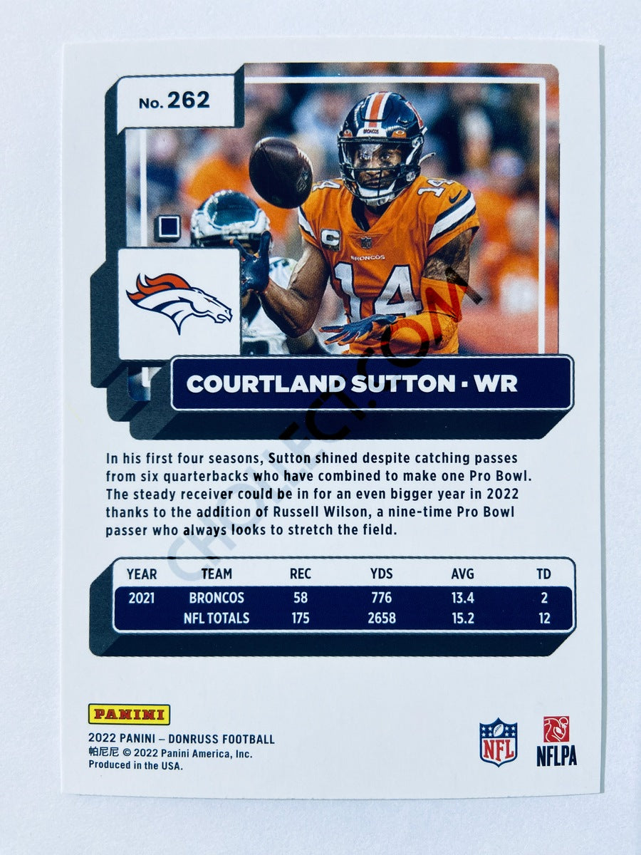Courtland Sutton - Denver Broncos 2022 Panini Donruss #262