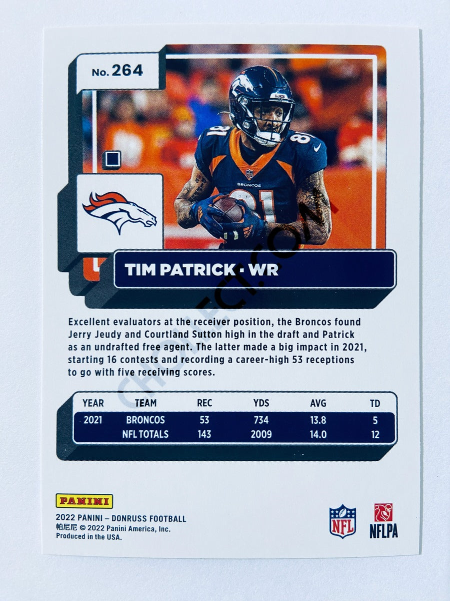 Tim Patrick - Denver Broncos 2022 Panini Donruss #264