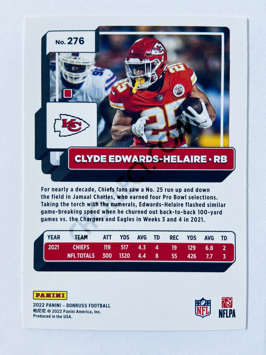 Clyde Edwards-Helaire - Kansas City Chiefs 2022 Panini Donruss #276