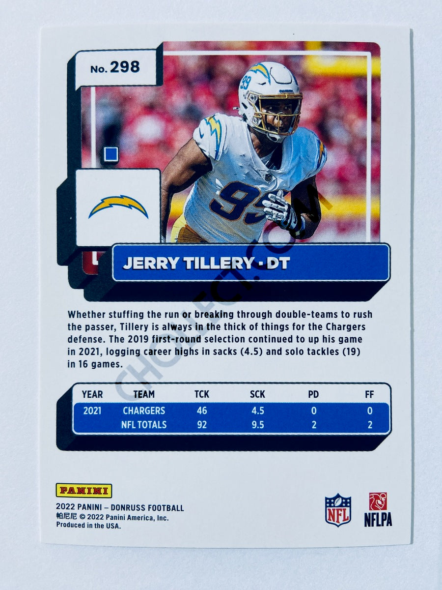 Jerry Tillery - Los Angeles Chargers 2022 Panini Donruss #298
