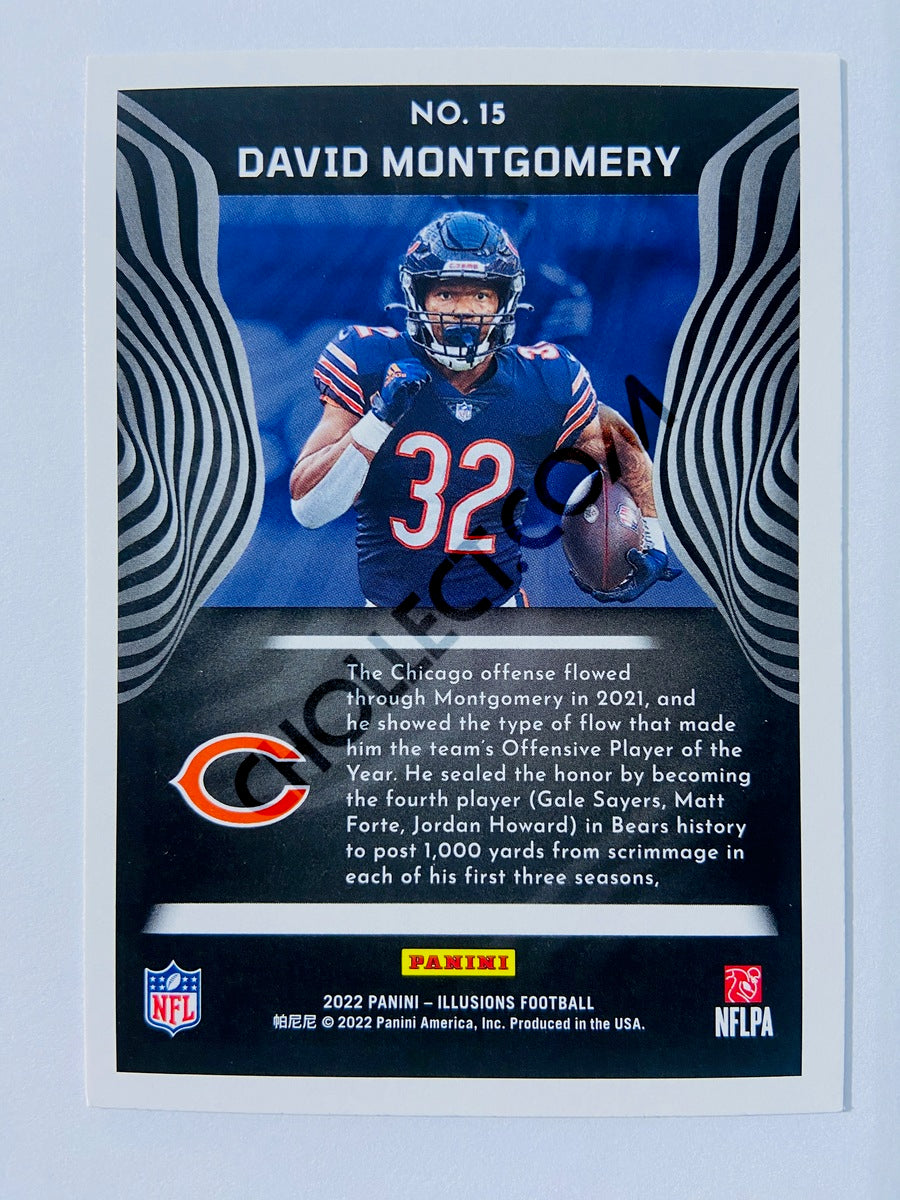 David Montgomery - Chicago Bears 2022 Panini Illusions #15