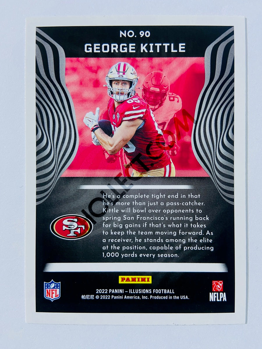 George Kittle - San Francisco 49ers 2022 Panini Illusions Stardust Parallel #90