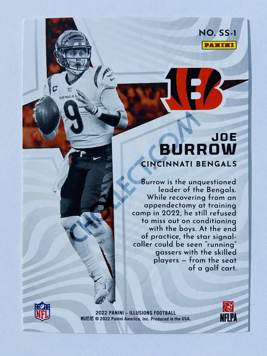 Joe Burrow - Cincinnati Bengals 2022 Panini Illusions Shining Stars Insert #SS-1