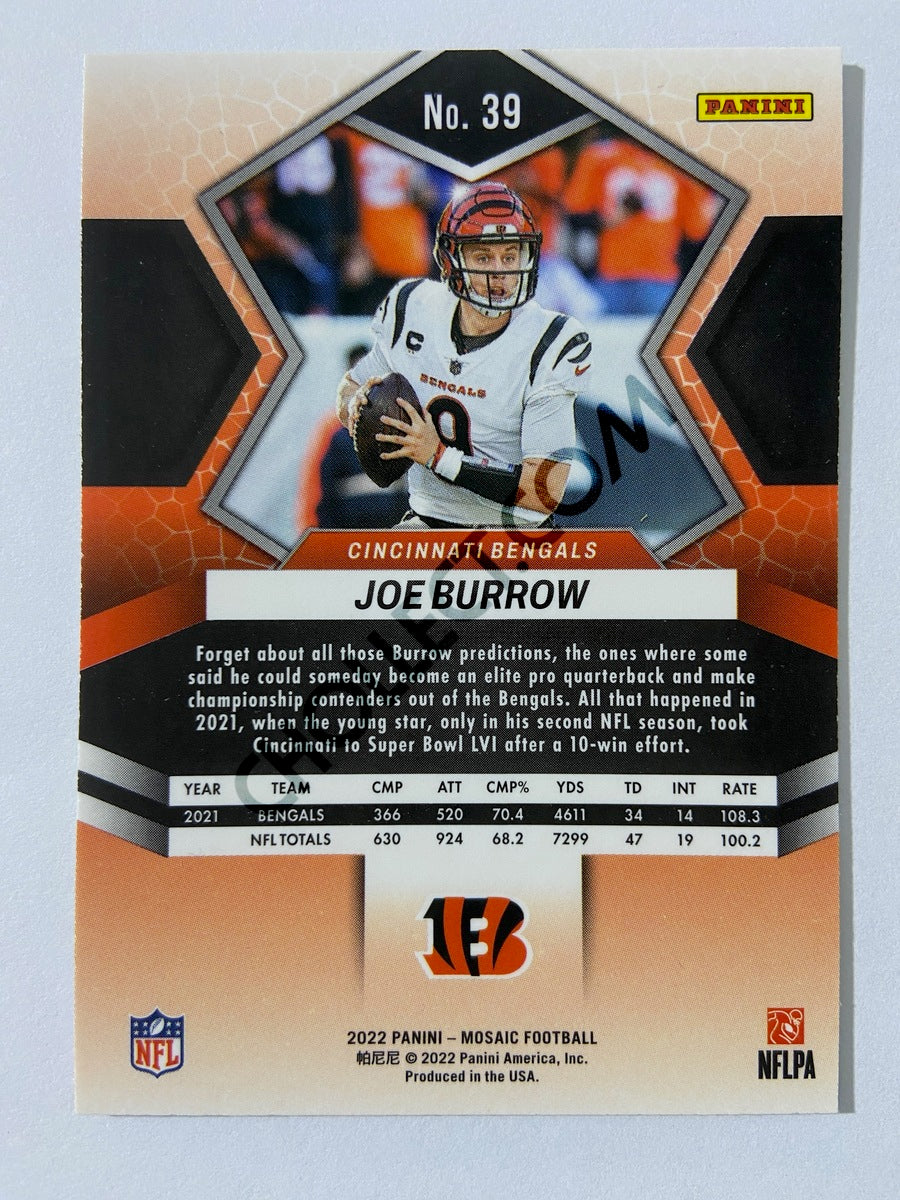 Joe Burrow - Cincinnati Bengals 2022 Panini Mosaic #39