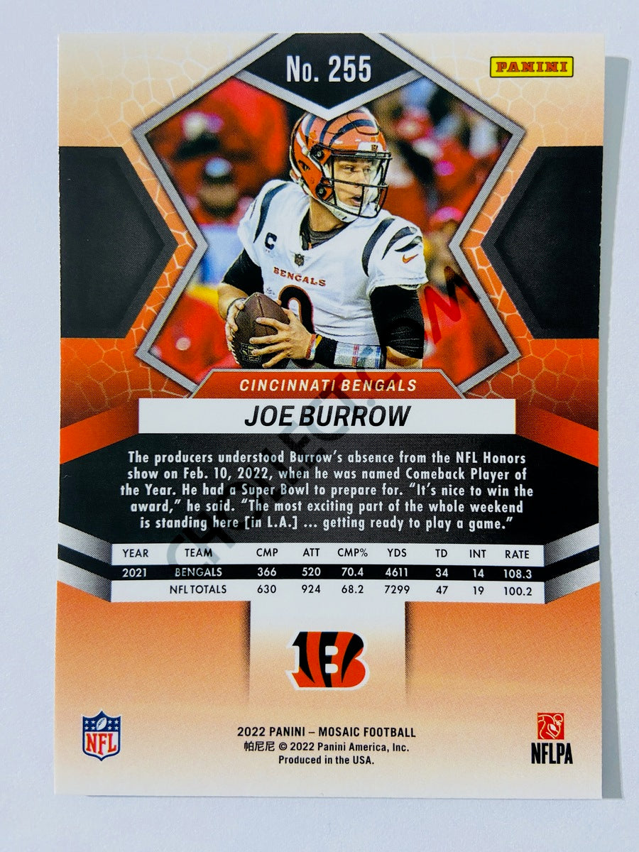 Joe Burrow - Cincinnati Bengals 2022 Panini Mosaic National Pride #255