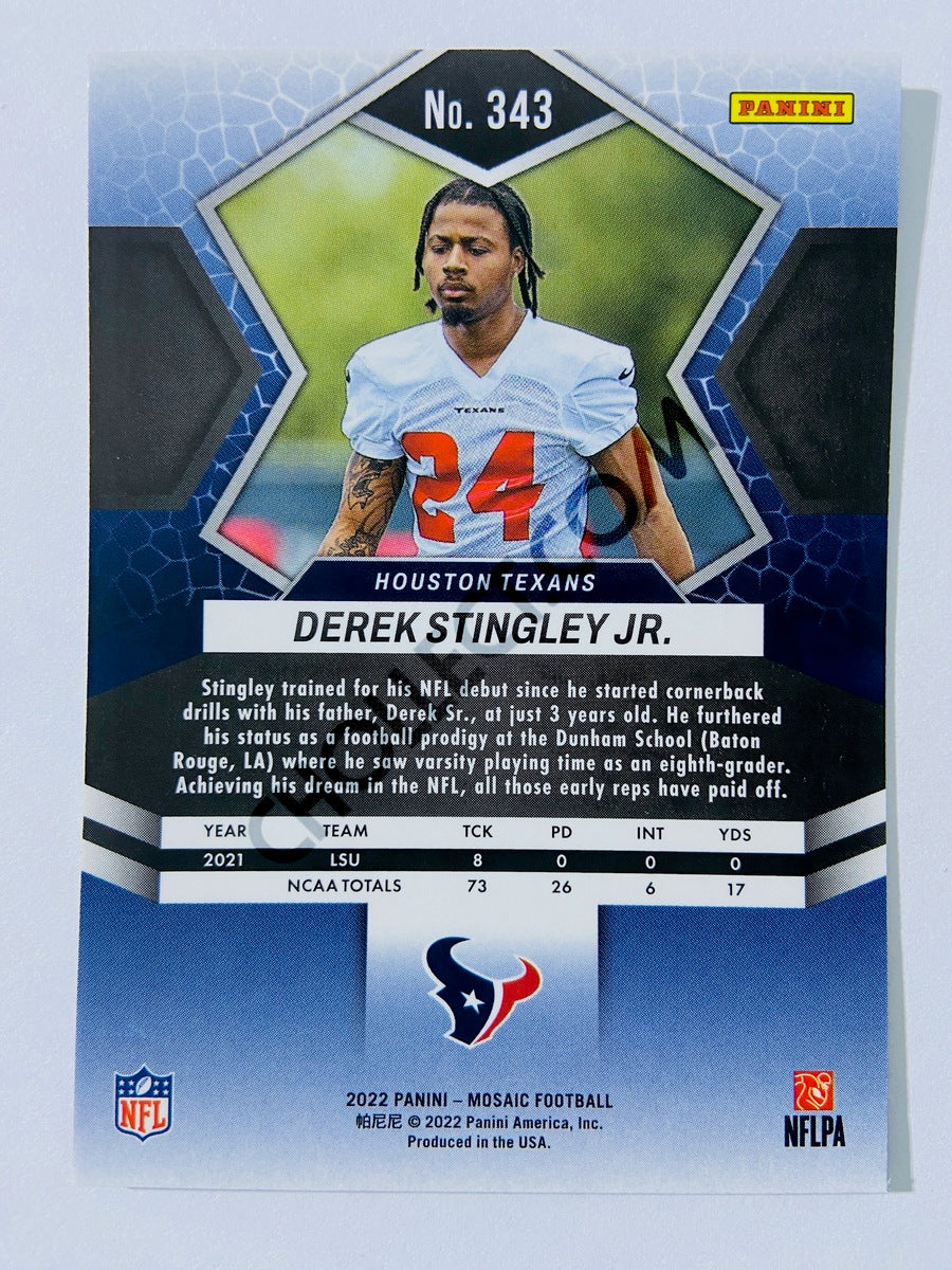 Derek Stingley Jr. - Houston Texans 2022 Panini Mosaic RC Rookie #343