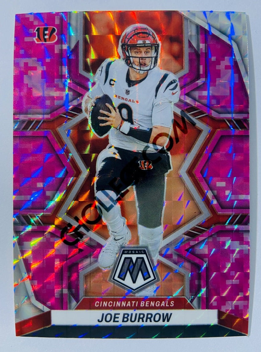 Joe Burrow - Cincinnati Bengals 2022 Panini Mosaic Pink Camo Parallel #39