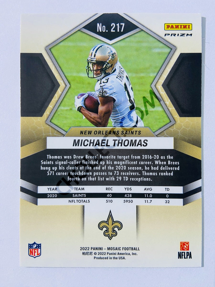Michael Thomas - New Orleans Saints 2022 Panini Mosaic Pink Camo Parallel #217