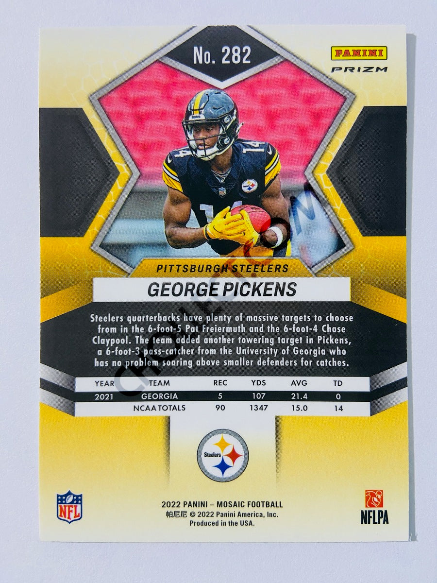 George Pickens - Pittsburgh Steelers 2022 Panini Mosaic Pink Camo Parallel #282