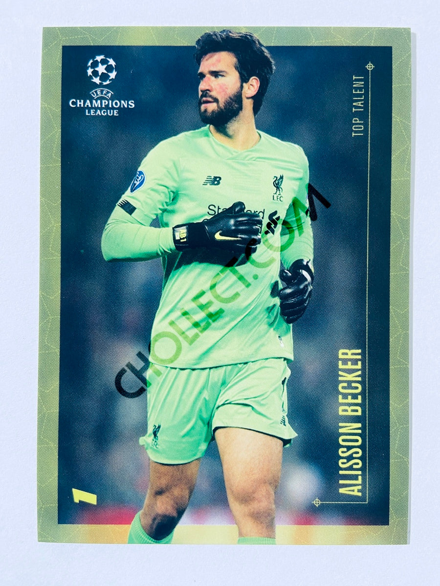 Alisson Becker - Liverpool FC 2020 Topps Designed by Messi Top Talent –