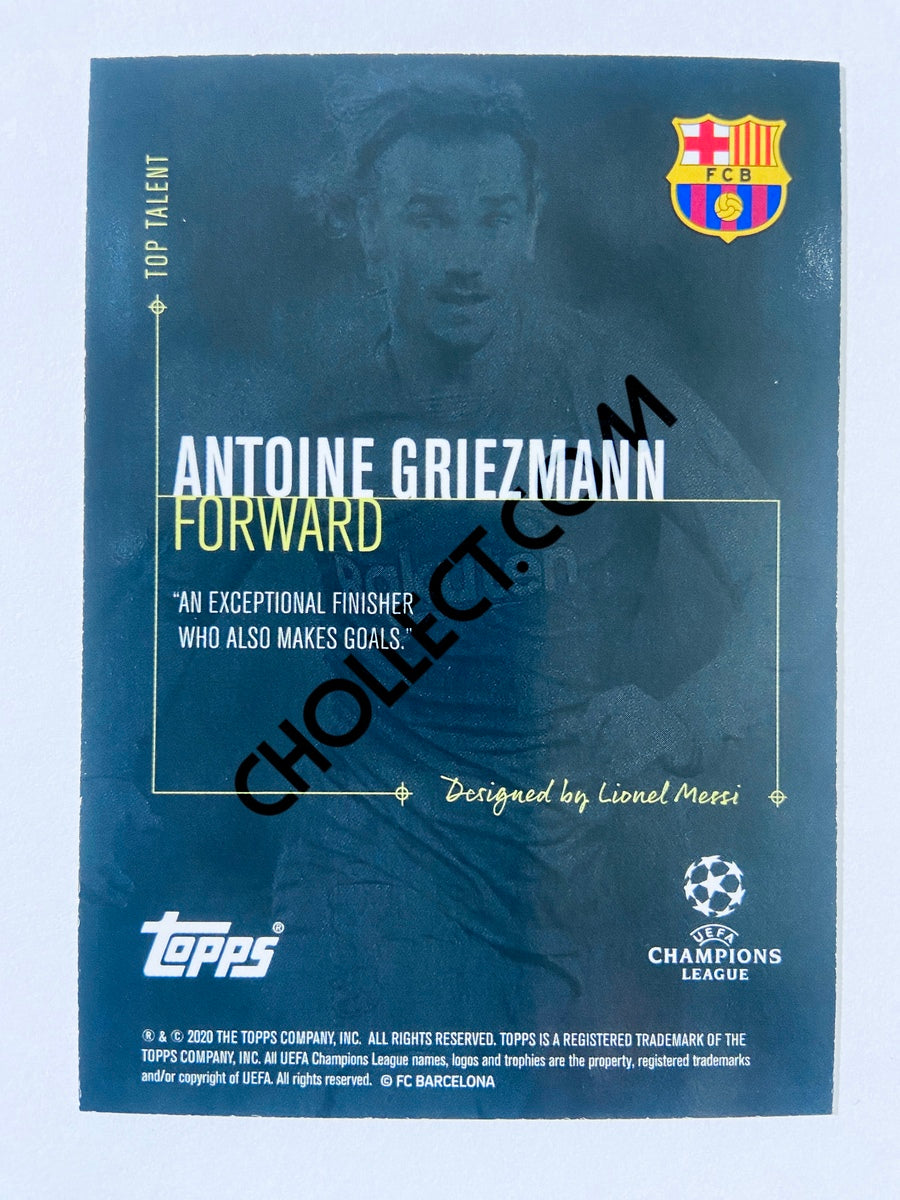 Antoine Griezmann - FC Barcelona 2020 Topps Designed by Messi Top Talent