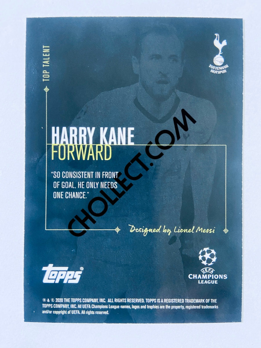 Harry Kane - Tottenham Hotspur 2020 Topps Designed by Messi Top Talent