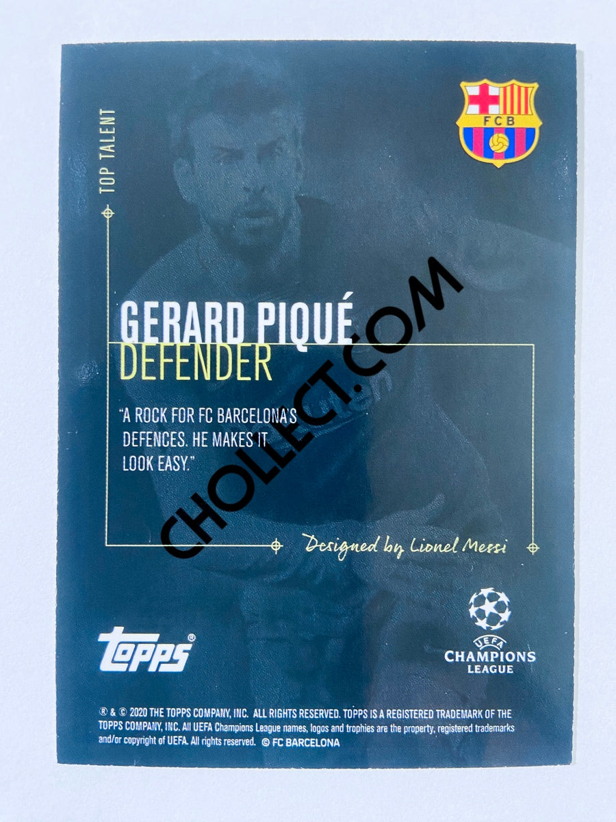 Gerard Pique - FC Barcelona 2020 Topps Designed by Messi Top Talent