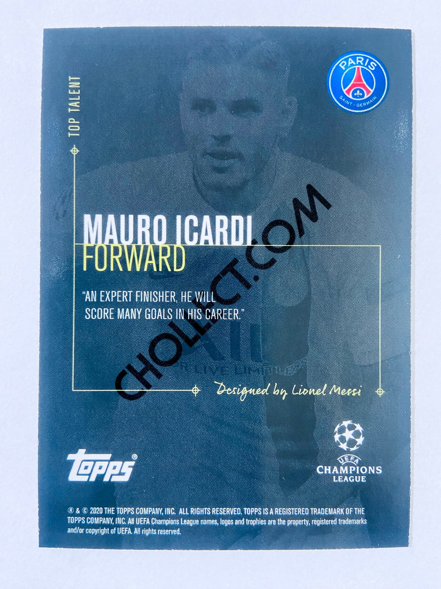 Mauro Icardi - Paris Saint-Germain 2020 Topps Designed by Messi Top Talent