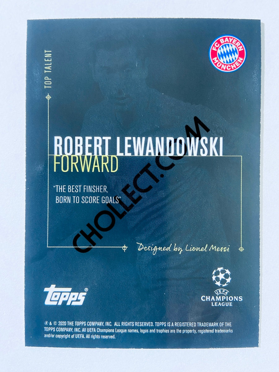 Robert Lewandowski - FC Bayern München 2020 Topps Designed by Messi Top Talent