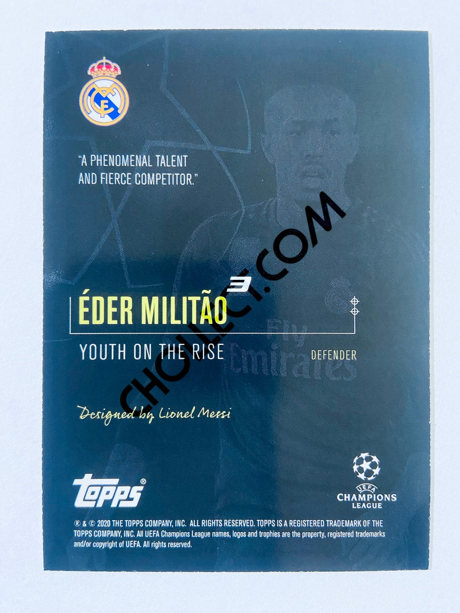 Eder Militao - Real Madrid 2020 Topps Designed by Messi Youth on the Rise