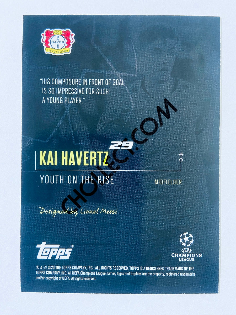 Kai Havertz - Bayer 04 Leverkusen 2020 Topps Designed by Messi Youth on the Rise