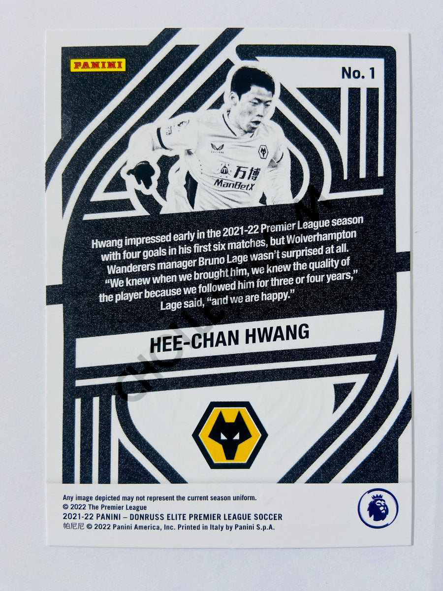 Hee-Chan Hwang - Wolverhampton Wanderers 2021-22 Panini Donruss Elite Premier League Elite Deck #1
