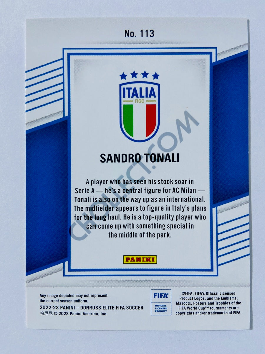 Sandro Tonali - Italy 2022-23 Panini Donruss Elite FIFA #113