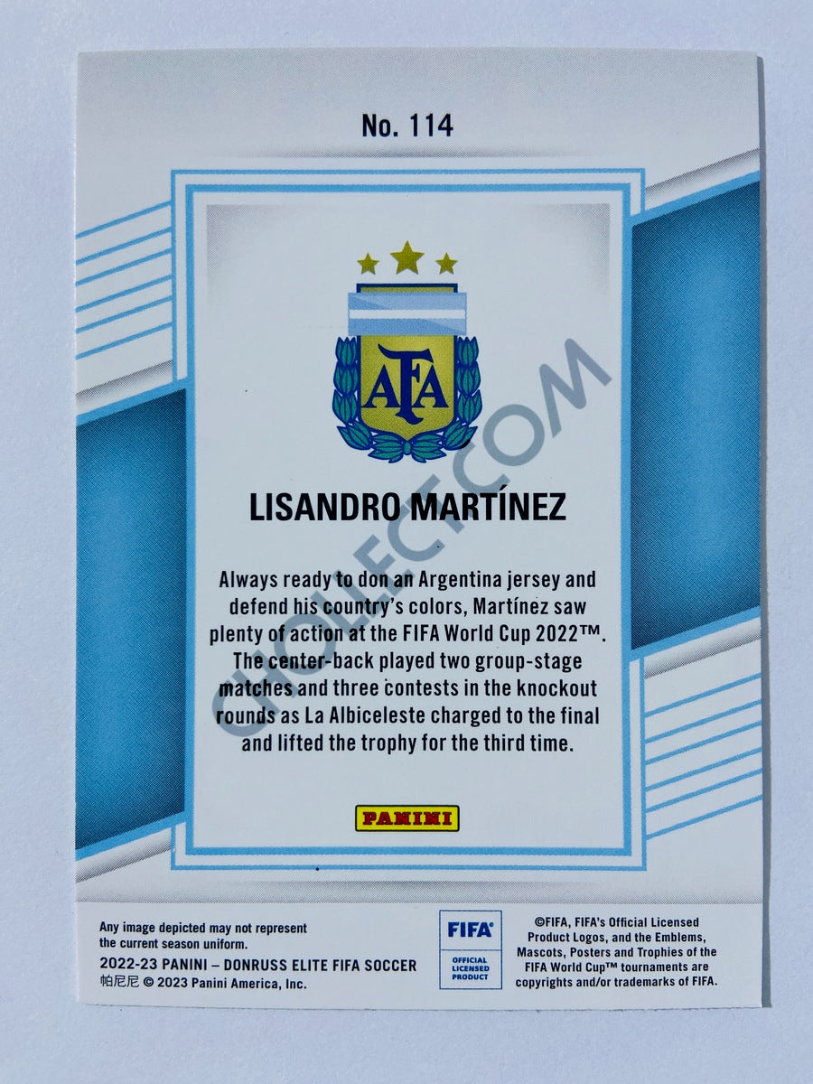 Lisandro Martinez - Argentina 2022-23 Panini Donruss Elite FIFA #114
