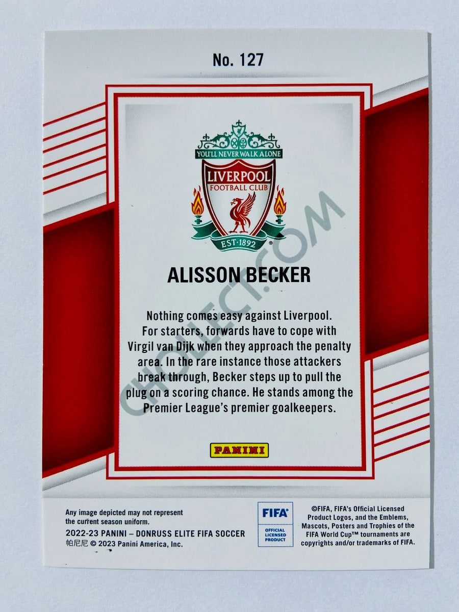 Alisson Becker - Liverpool FC 2022-23 Panini Donruss Elite FIFA #127