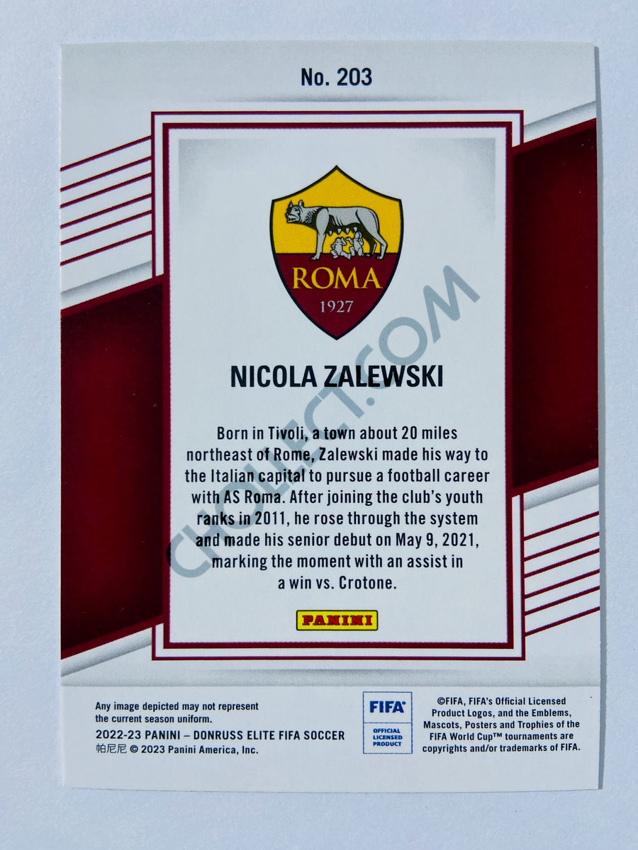 Nicola Zalewski - AS Roma 2022-23 Panini Donruss Elite FIFA RC Rookie #203