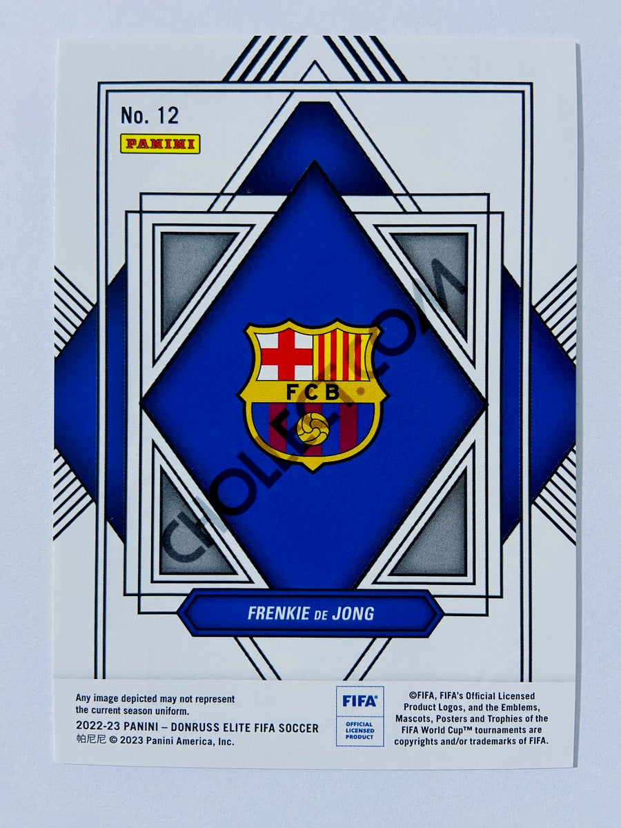 Frenkie de Jong - FC Barcelona 2022-23 Panini Donruss Elite FIFA Elite Deck Insert #12