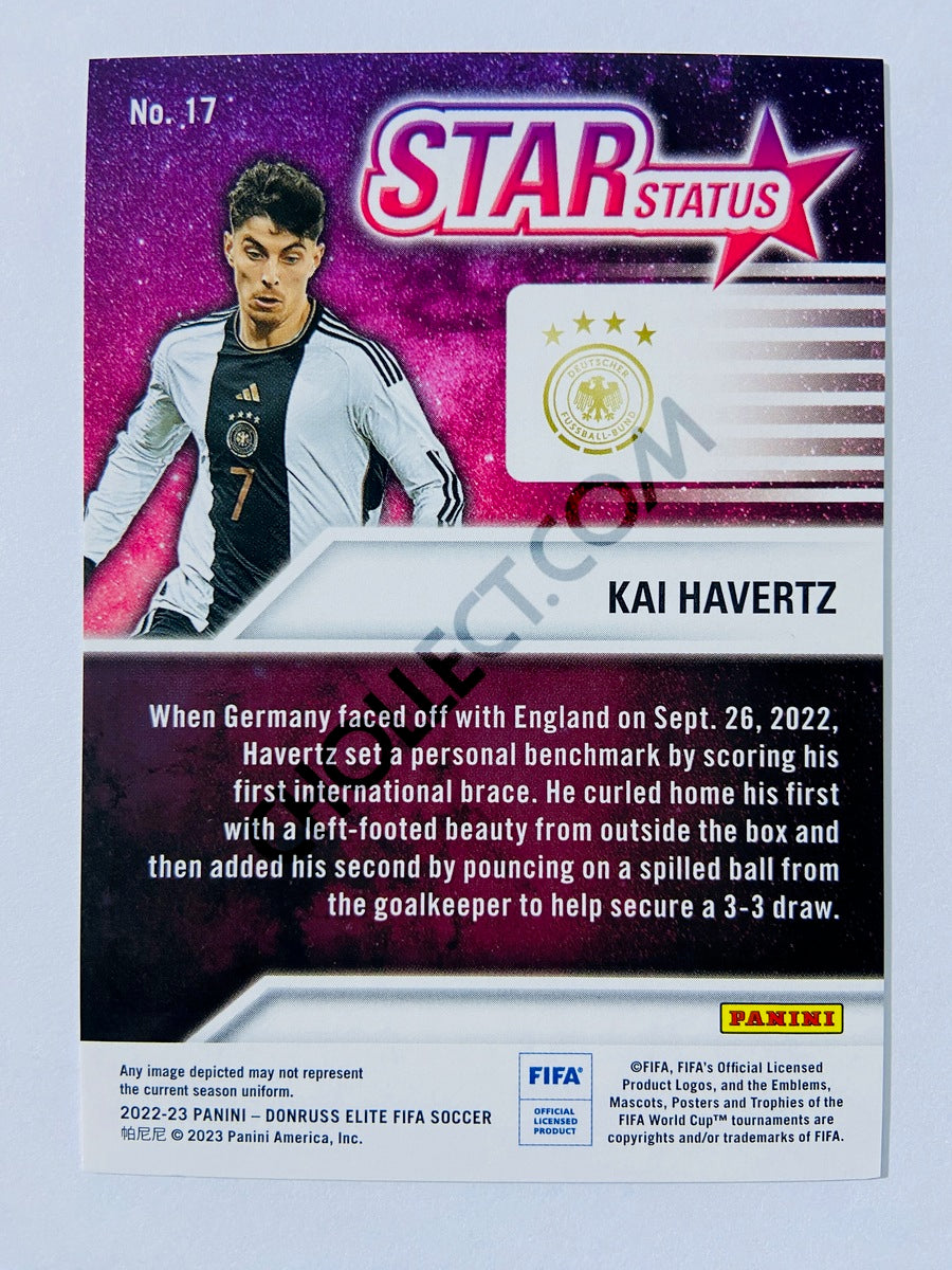 Kai Havertz - Germany 2022-23 Panini Donruss Elite FIFA Star Status Insert #17