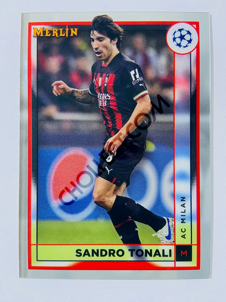Sandro Tonali - AC Milan 2022-23 Topps Merlin Chrome UEFA Club Competitions #1