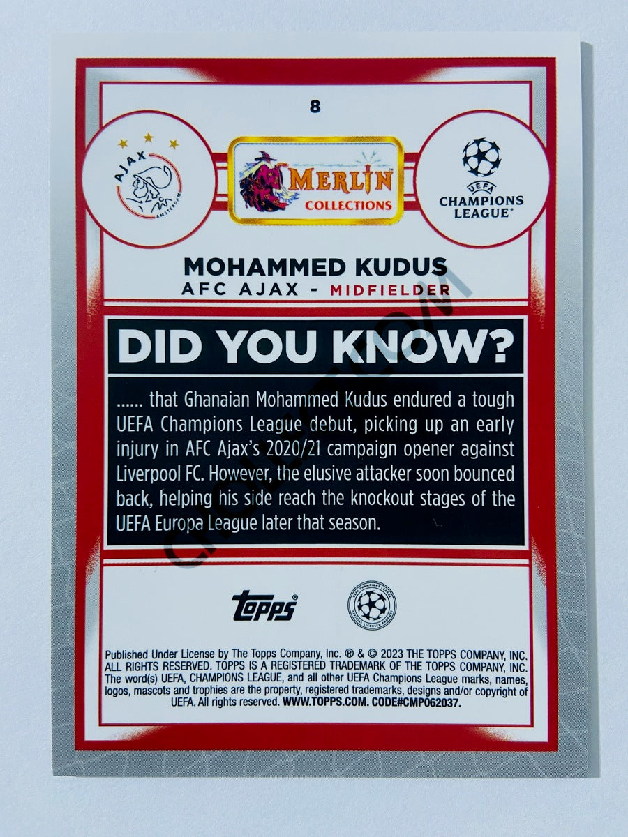 Mohammed Kudus - AFC Ajax 2022-23 Topps Merlin Chrome UEFA Club Competitions #8