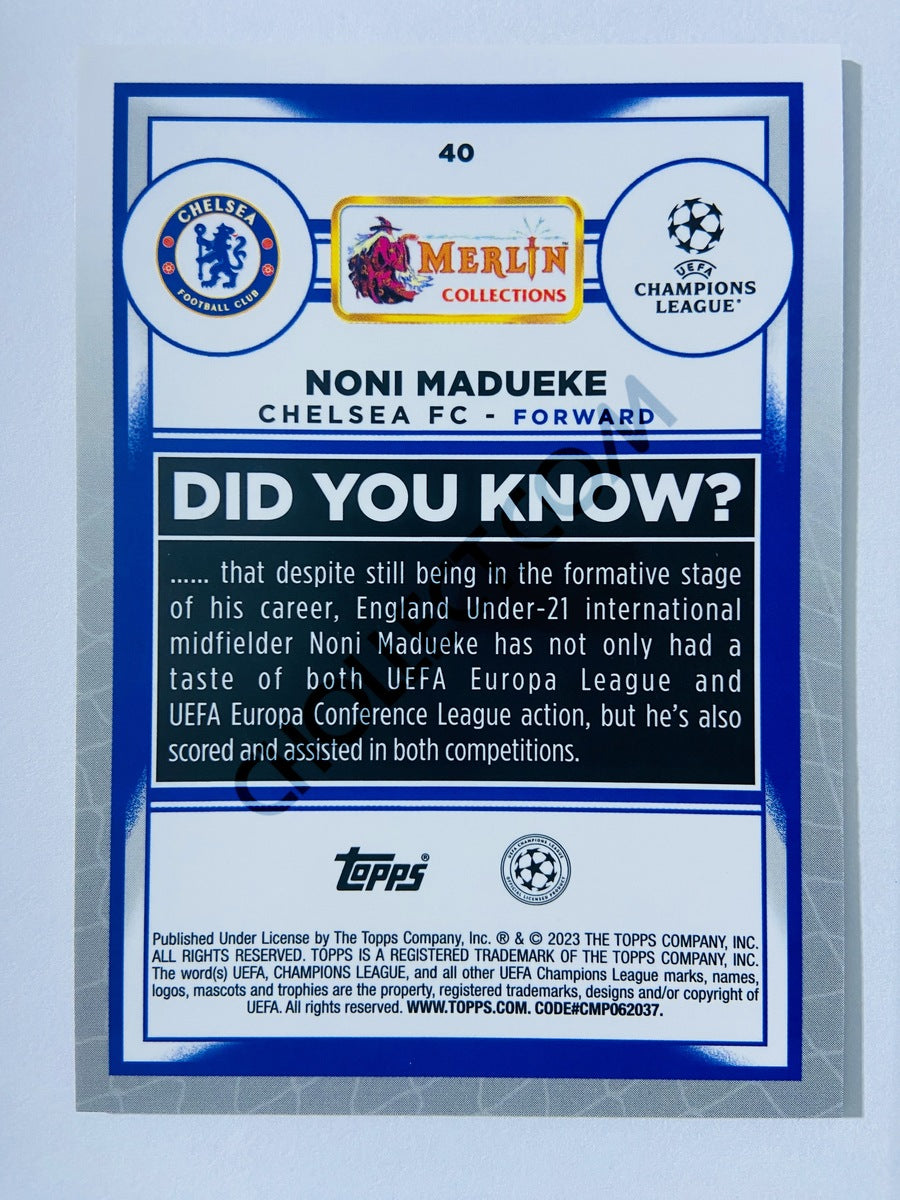 Noni Madueke - Chelsea FC 2022-23 Topps Merlin Chrome UEFA Club Competitions #40