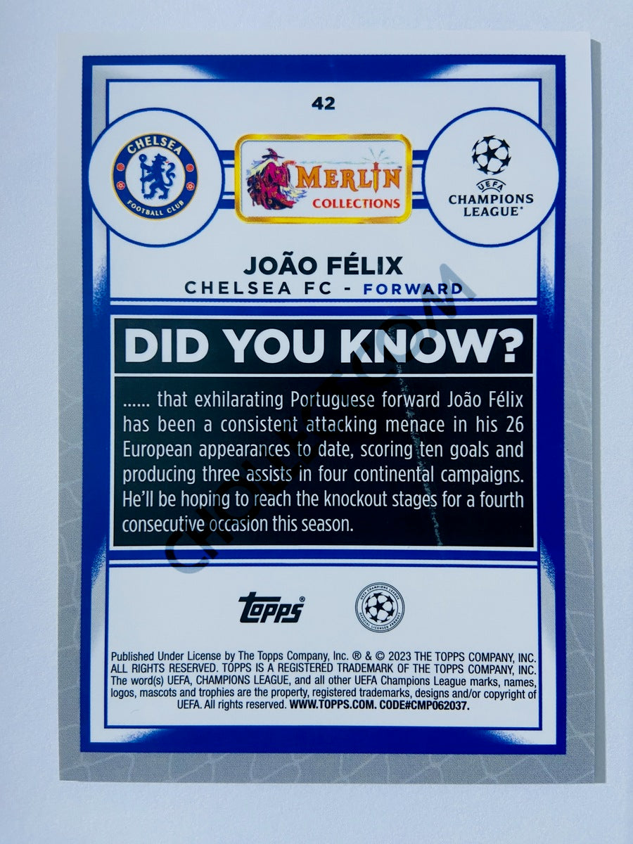 João Félix - Chelsea FC 2022-23 Topps Merlin Chrome UEFA Club Competitions #42