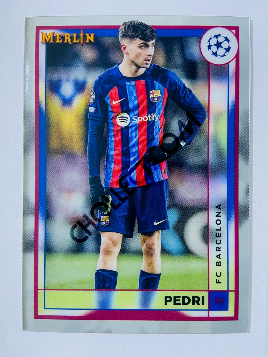 Pedri - FC Barcelona 2022-23 Topps Merlin Chrome UEFA Club Competitions #47