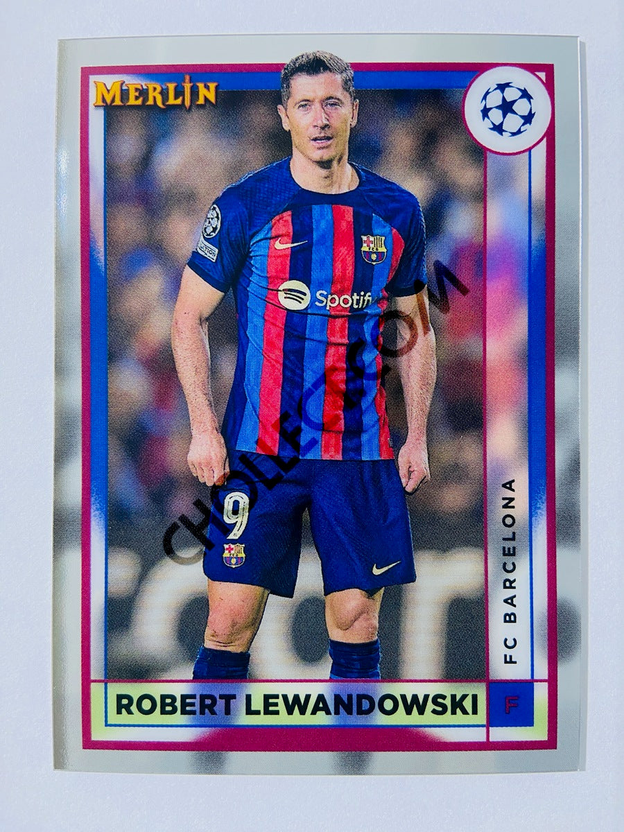 Robert Lewandowski - FC Barcelona 2022-23 Topps Merlin Chrome UEFA Club Competitions #53