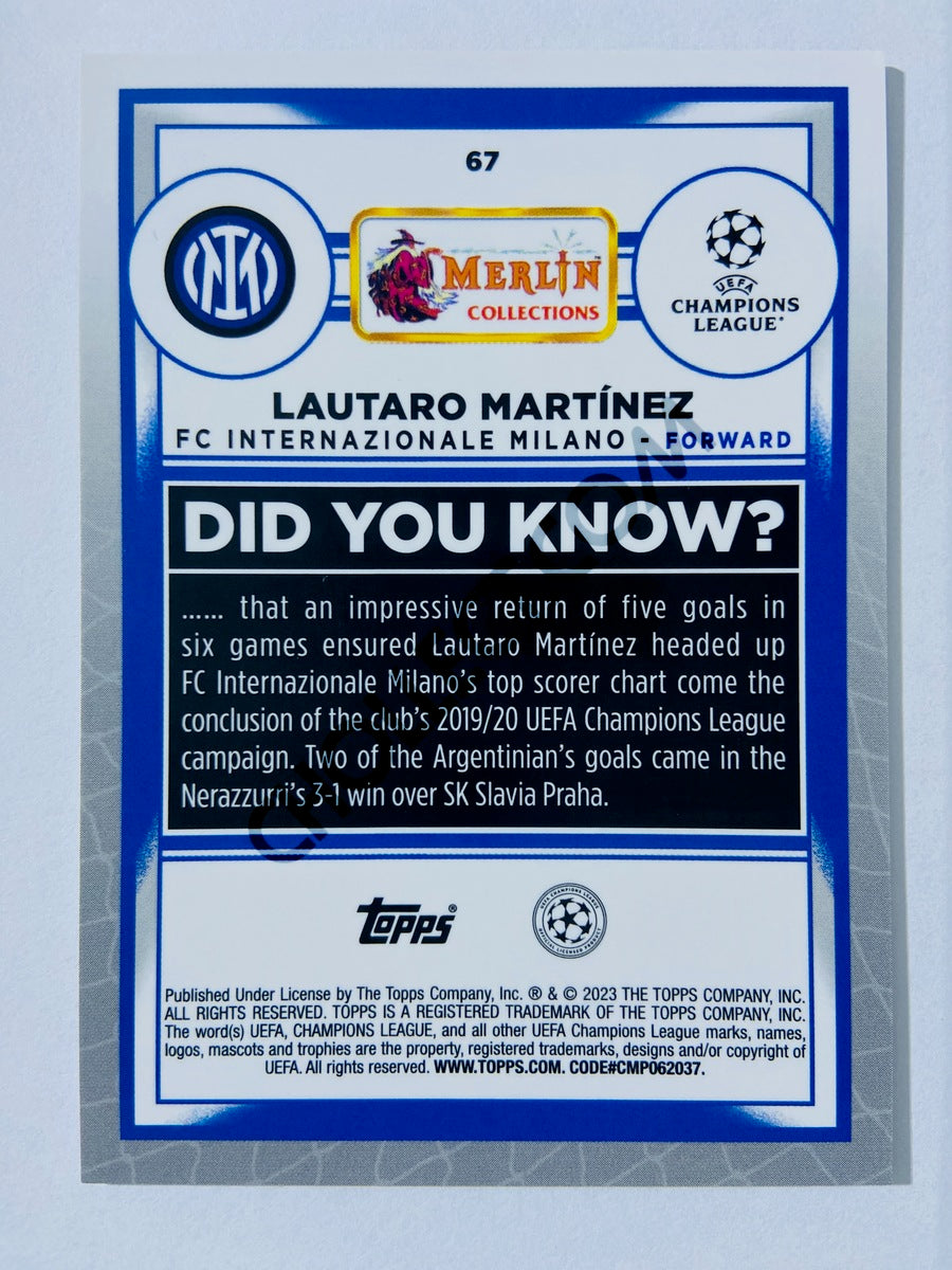 Lautaro Martínez - FC Internazionale Milano 2022-23 Topps Merlin Chrome UEFA Club Competitions #67
