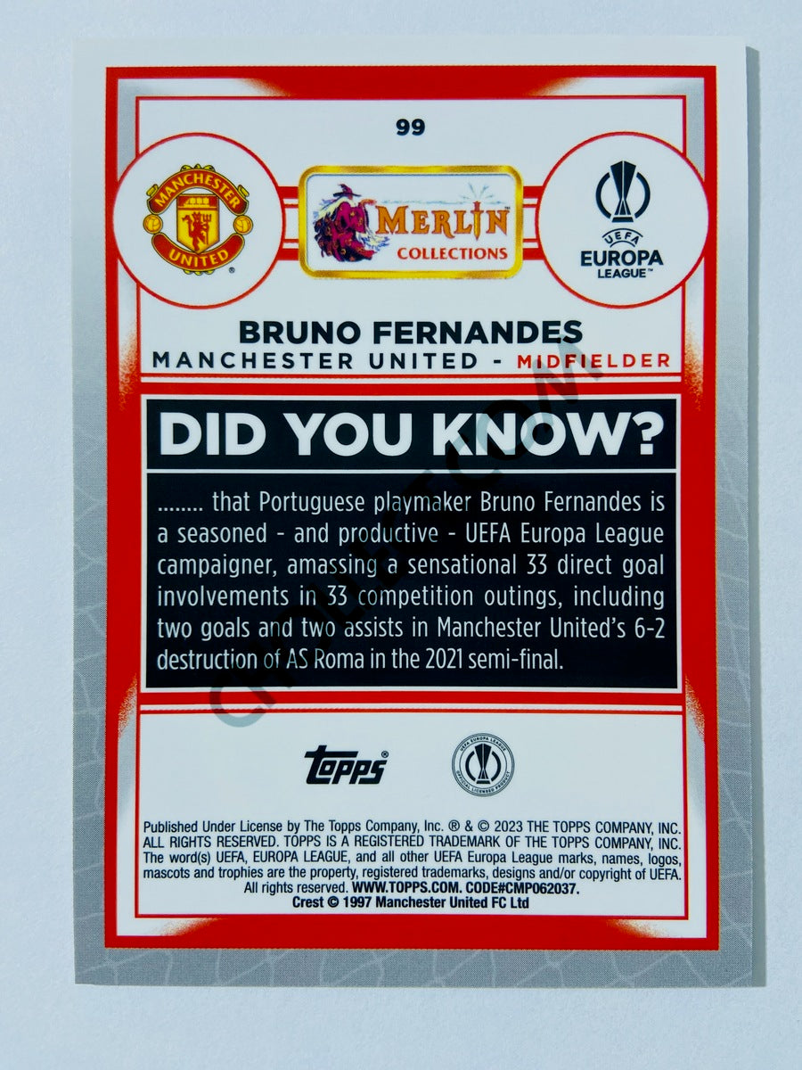 Bruno Fernandes - Manchester United 2022-23 Topps Merlin Chrome UEFA Club Competitions #99