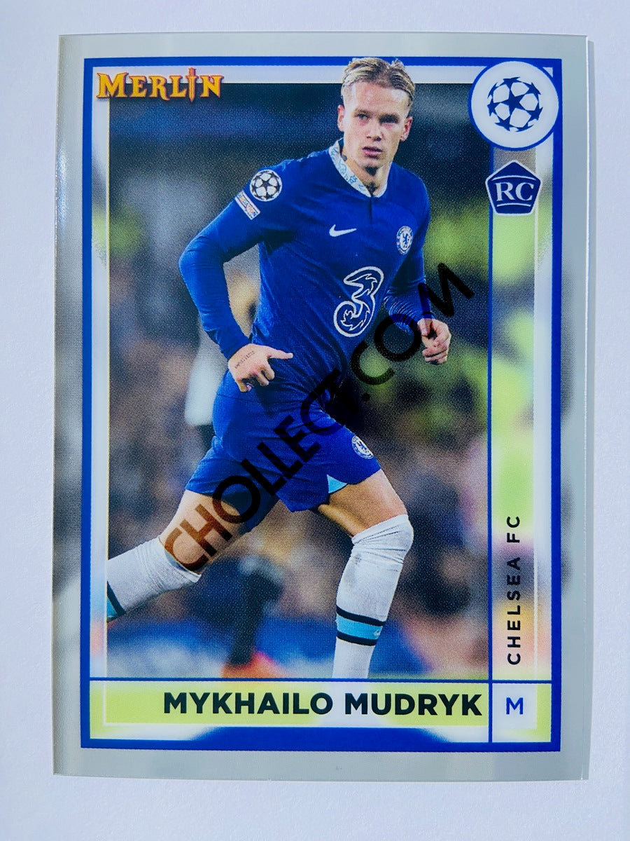 Mykhailo Mudryk - Chelsea FC 2022-23 Topps Merlin Chrome UEFA Club Competitions RC Rookie #41