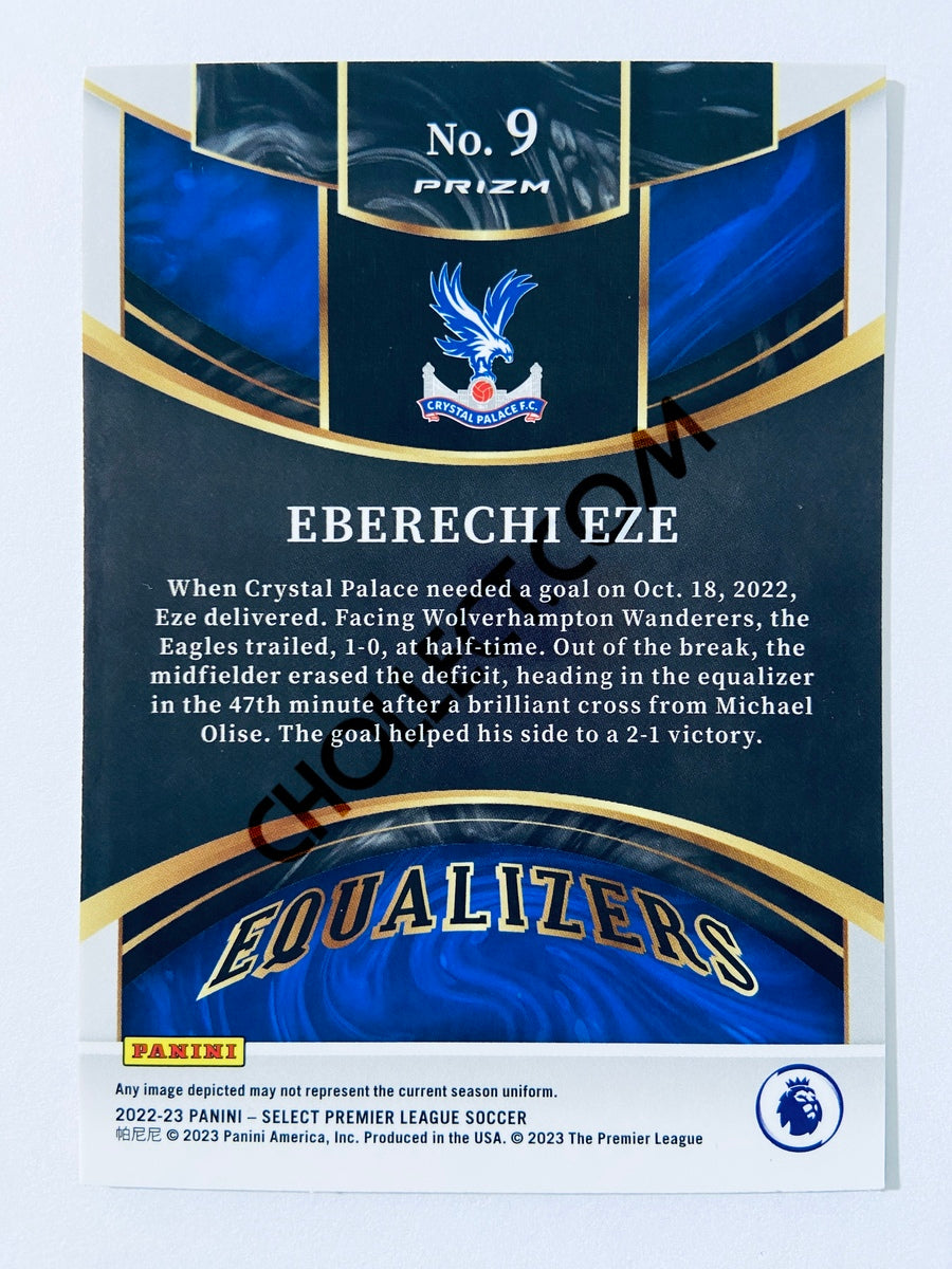 Eberechi Eze - Crystal Palace 2022-23 Panini Select Premier League Equalizers Silver Prizm Insert #9