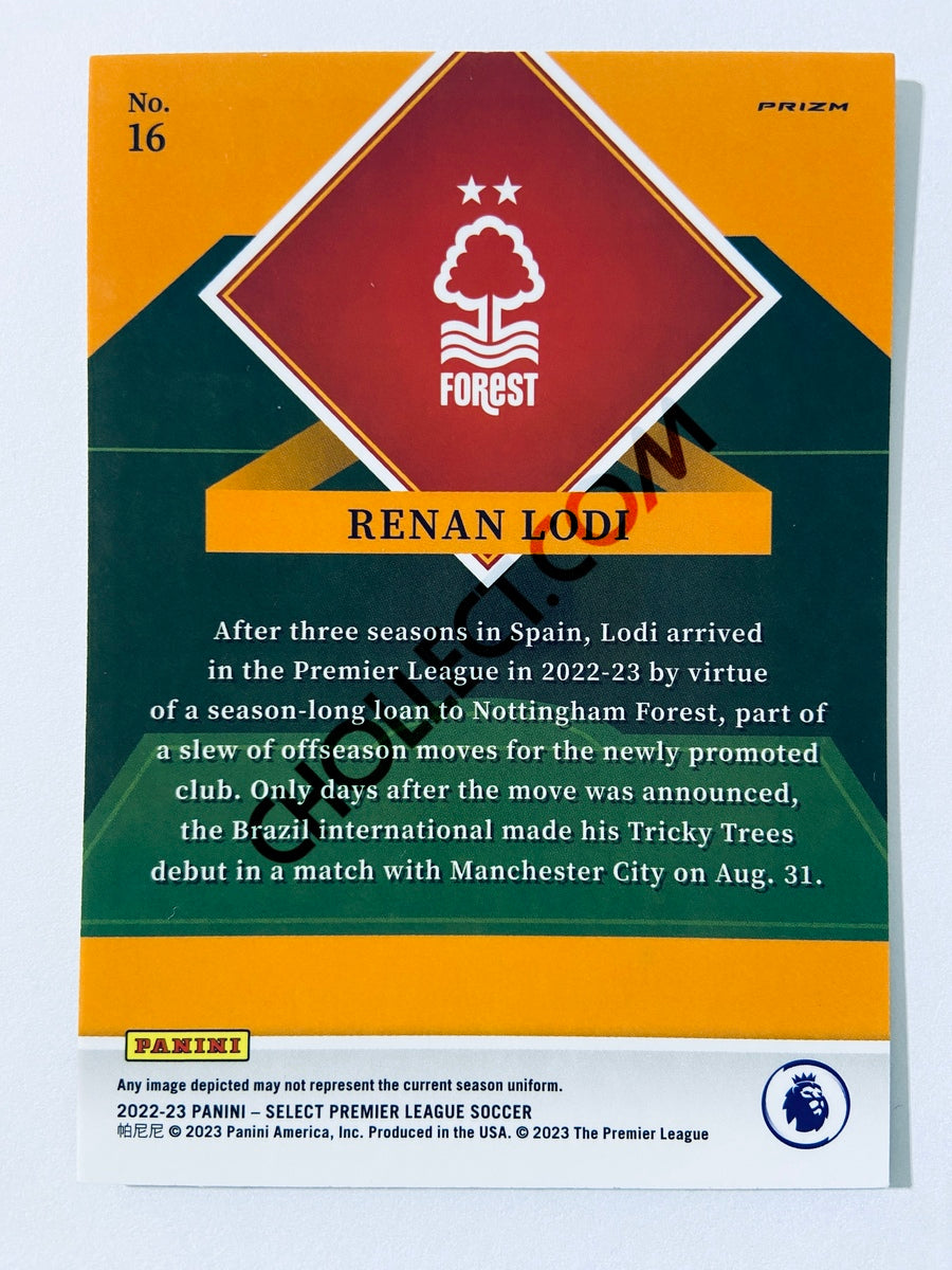 Renan Lodi - Nottingham Forest FC 2022-23 Panini Select Premier League Select Stars Insert #16