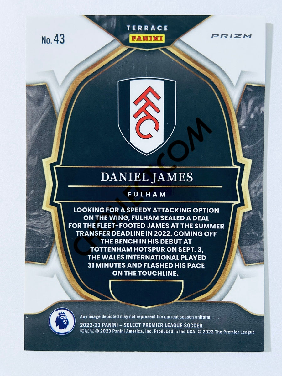 Daniel James - Fulham 2022-23 Panini Select Premier League Terrace Pink Ice Parallel #43