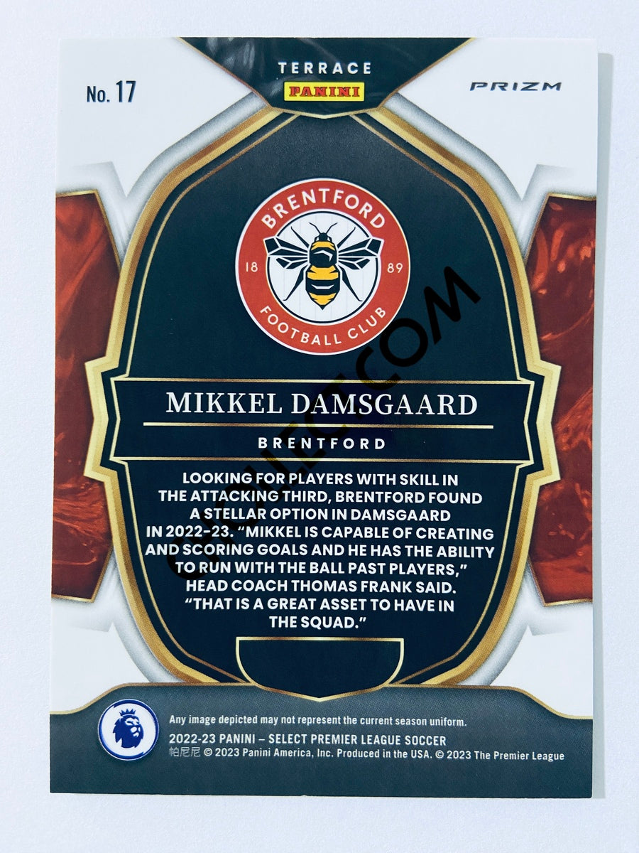 Mikkel Damsgaard - Brentford 2022-23 Panini Select Premier League Terrace Silver Parallel #17